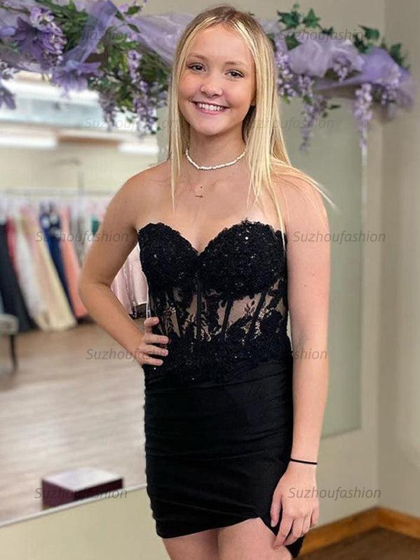 Suzhoufashion Sparkly Sequins Sweetheart Bodycon Homecoming Dress