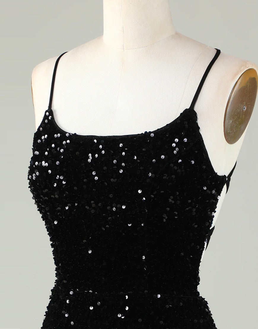 Short-Mini Spaghetti straps Corset Back Homecoming Dress - View 9 | VelvetHem
