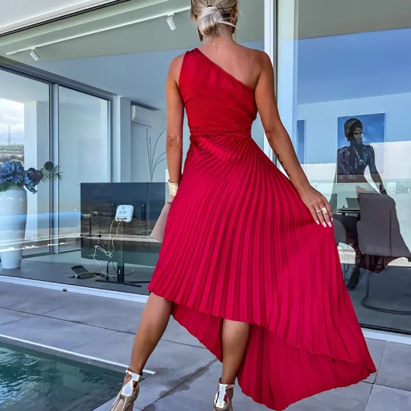 Marta Minimalist Asymmetric Pasodoble Dress Everyday Luxe Edit