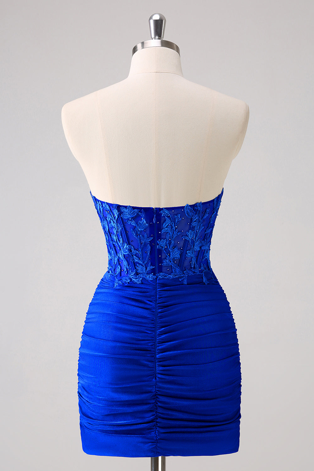 Strapless Corset Red Homecoming Dresses Tight Short Cocktail Dresses with Lace