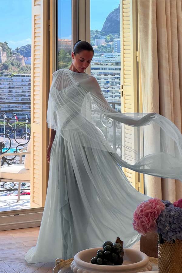 Strapless Sleeveless Long A Line Evening Formal Dress With Pleated Tulle