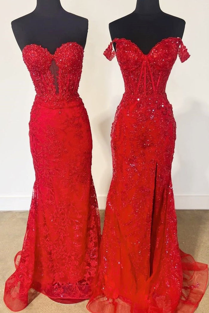 Stunning Black Sweetheart Backless Mermaid Long Prom Dress with Appliques