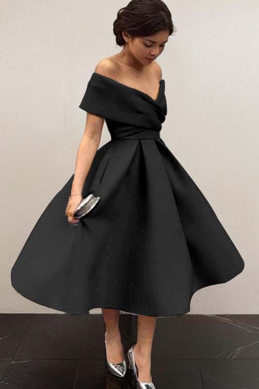 Stunning Sky Blue Off the Shoulder Sleeveless A Line Short Homecoming Dress
