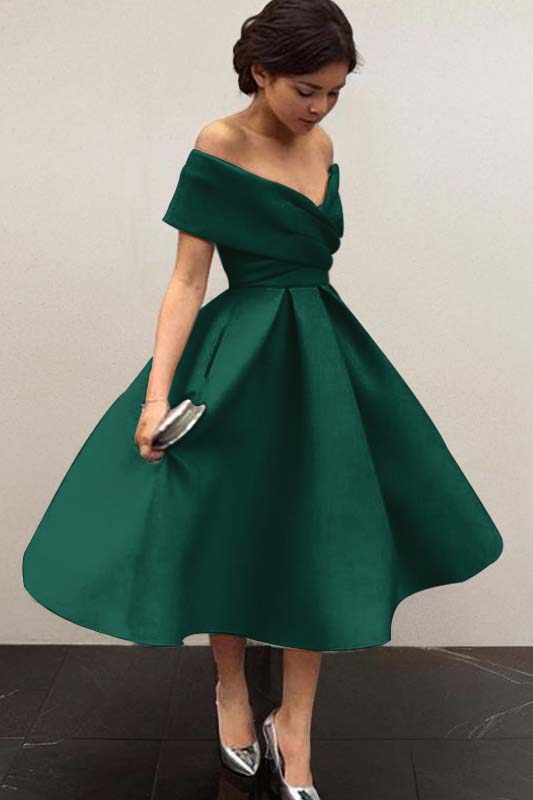 Stunning Sky Blue Off the Shoulder Sleeveless A Line Short Homecoming Dress