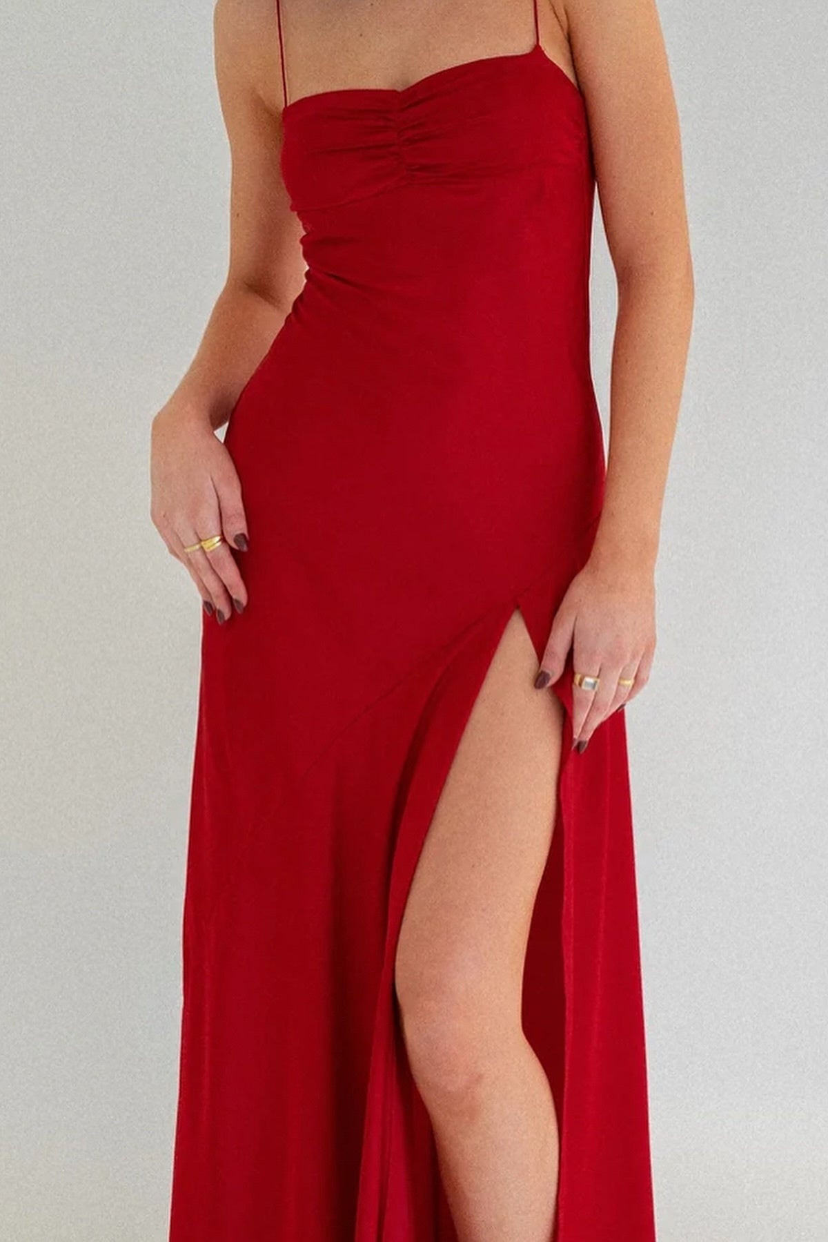 Suzhoufashion Stylish Sheath Spaghetti Straps Pink Party Dress With Criss Cross Back Formal Evening Gown