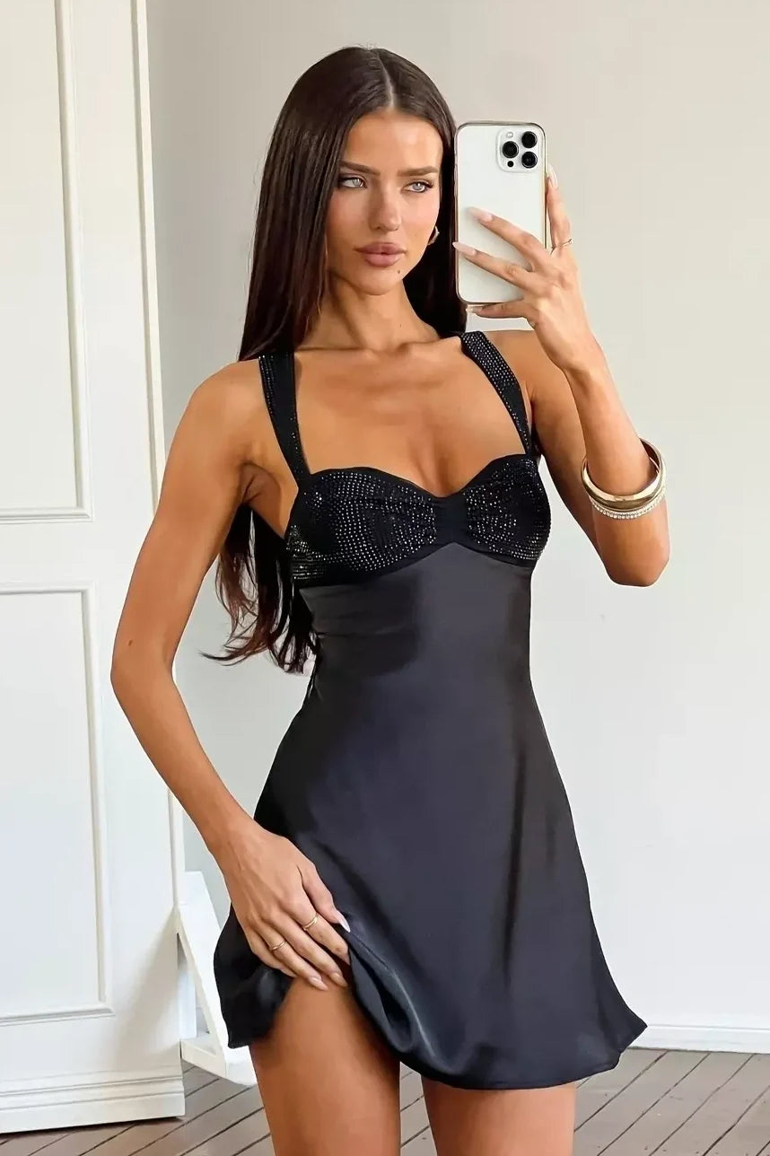 Stylish A Line Sweetheart Black Short Homecoming Dress with Beading