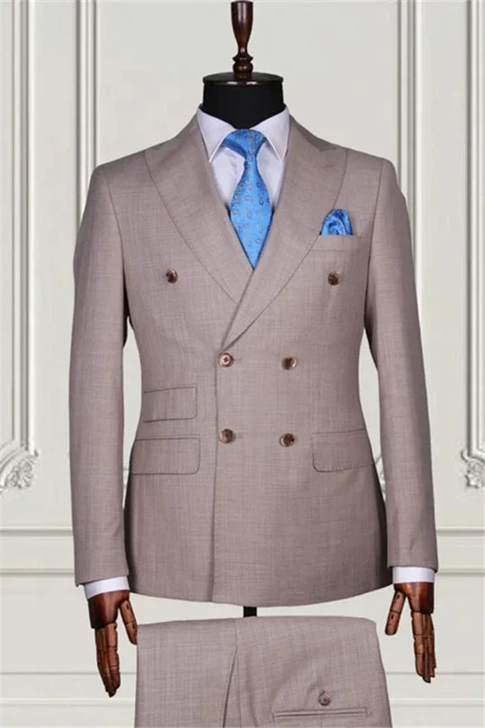 Suzhoufashion Double Breasted Formal Business Men Suits