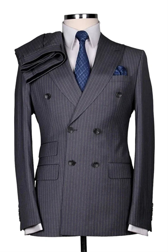 Suzhoufashion Grey Two Pieces Slim Fit Men Suits For Prom