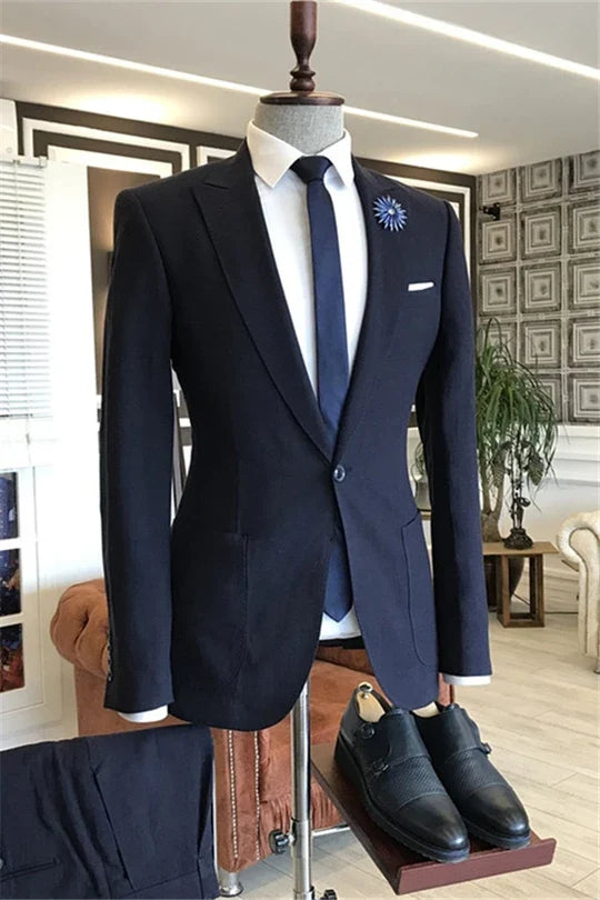 Suzhoufashion Peaked Lapel One Button Prom Suits For Boy