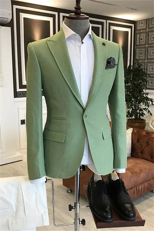 Suzhoufashion Sage Single Breasted One Button Prom Men Suits