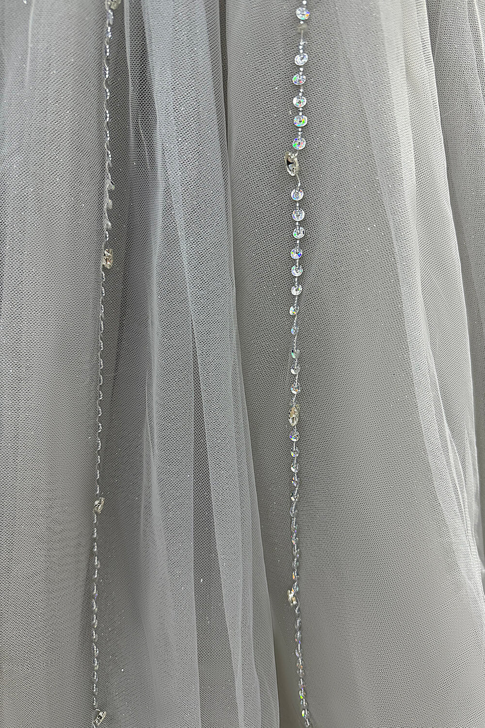 Grey Corset Dress A Line Sweetheart Tulle Prom Dress with Beadings and Rhinestones
