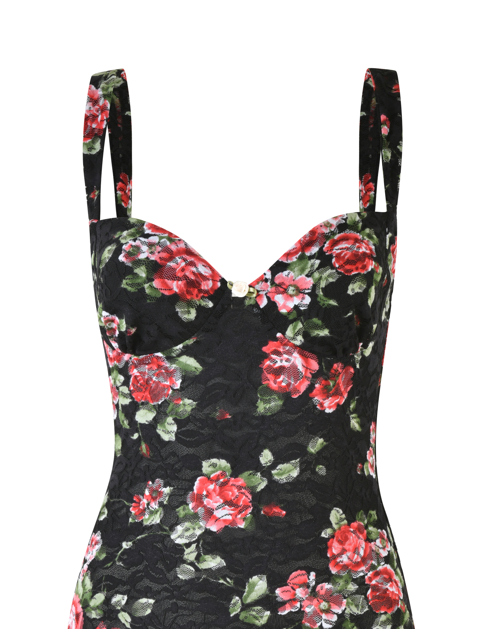 ANDEE MINI DRESS - BLACK : FLORAL : BLACKROSE