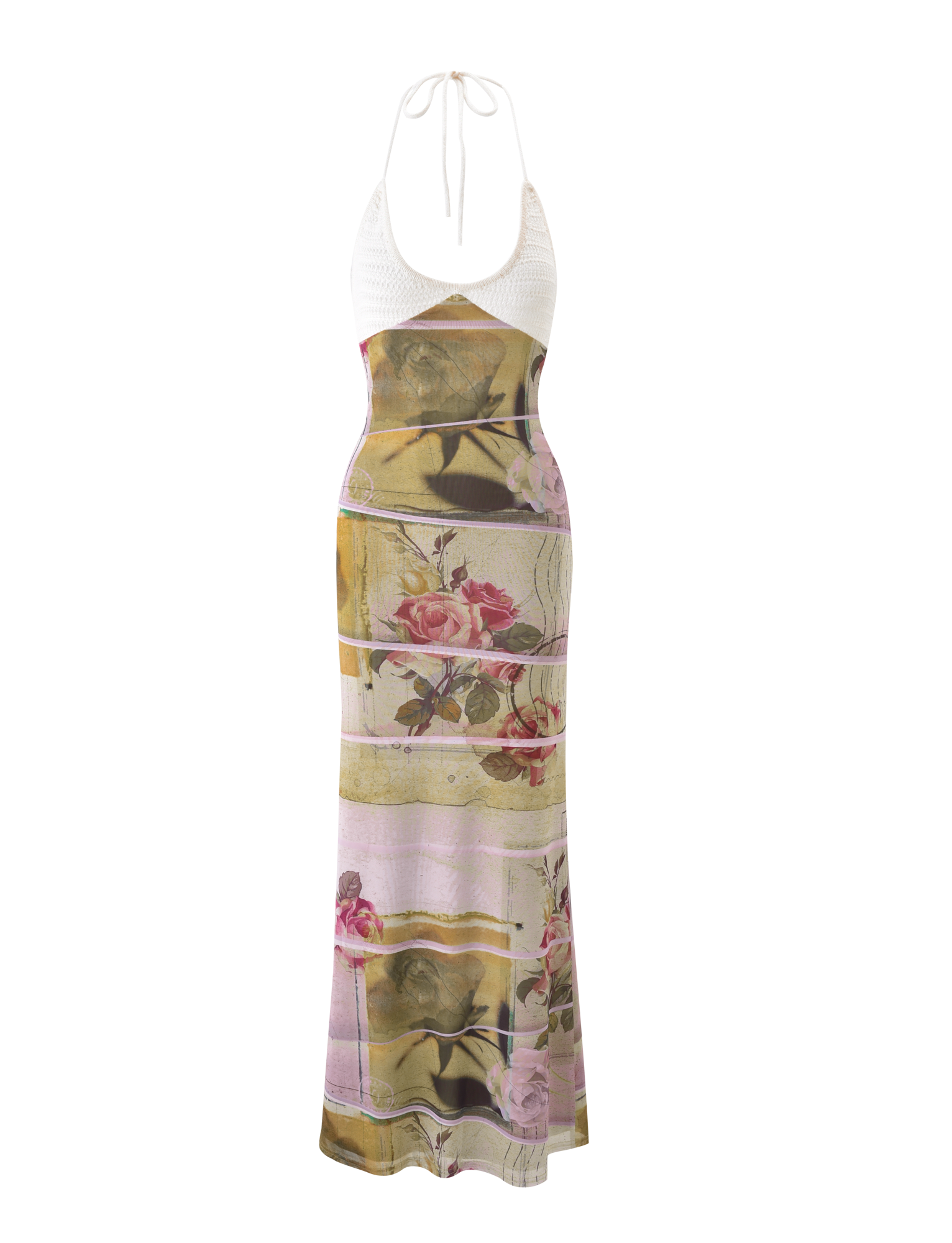 TILLEY MAXI DRESS - ROSE POSTCARD