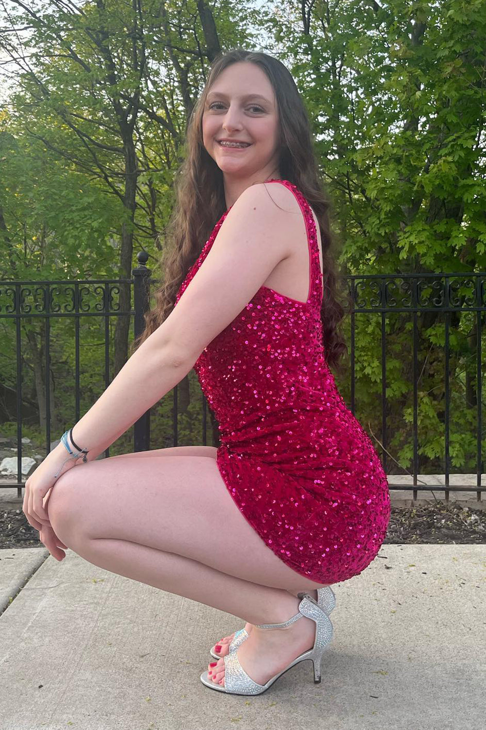 Tight Black Homecoming Dresses Sequin One Shoulder Prom Dress