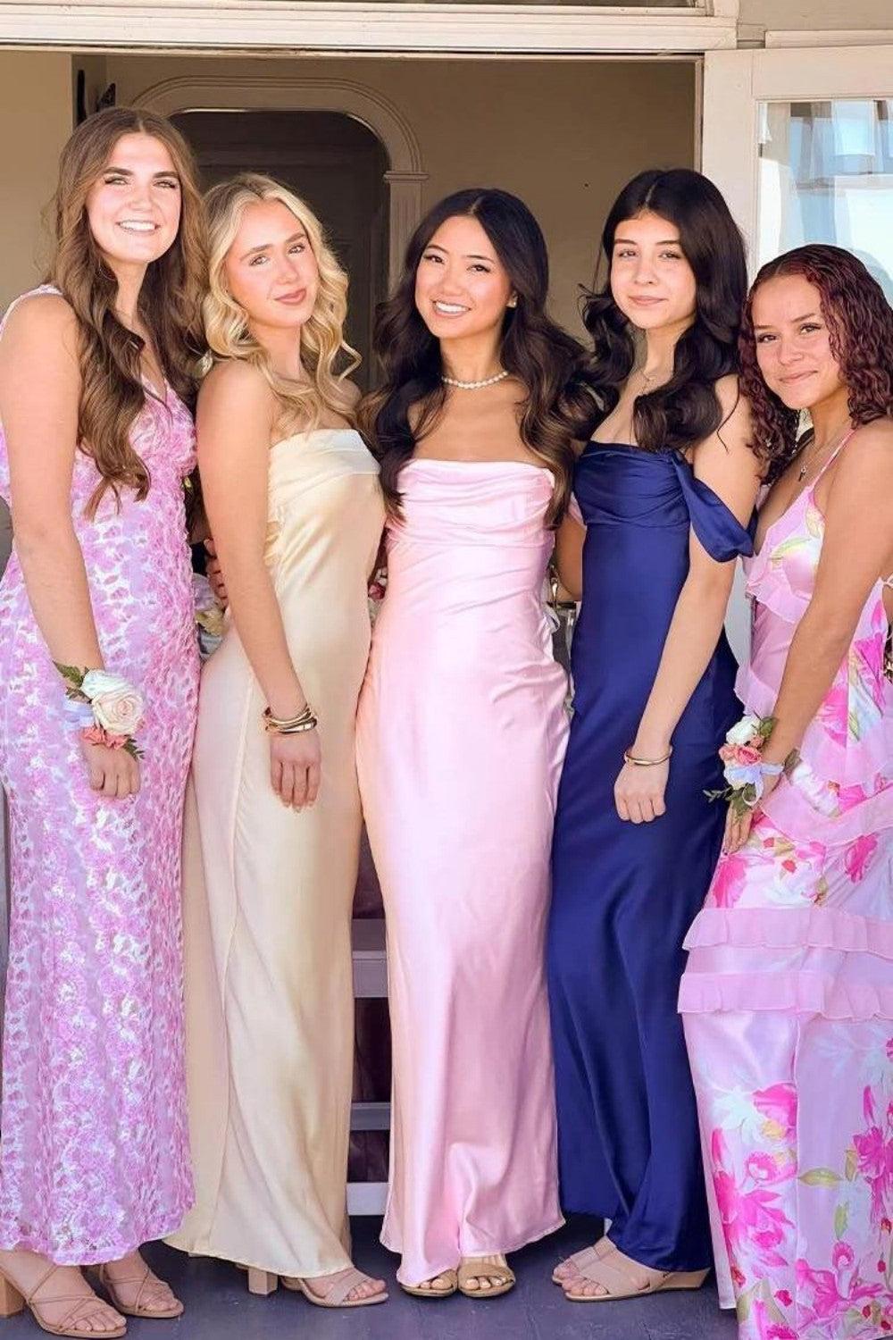 Suzhoufashion Trendy Sheath Off The Shoulder Lilac Prom Dress With Ruched Formal Evening Gown