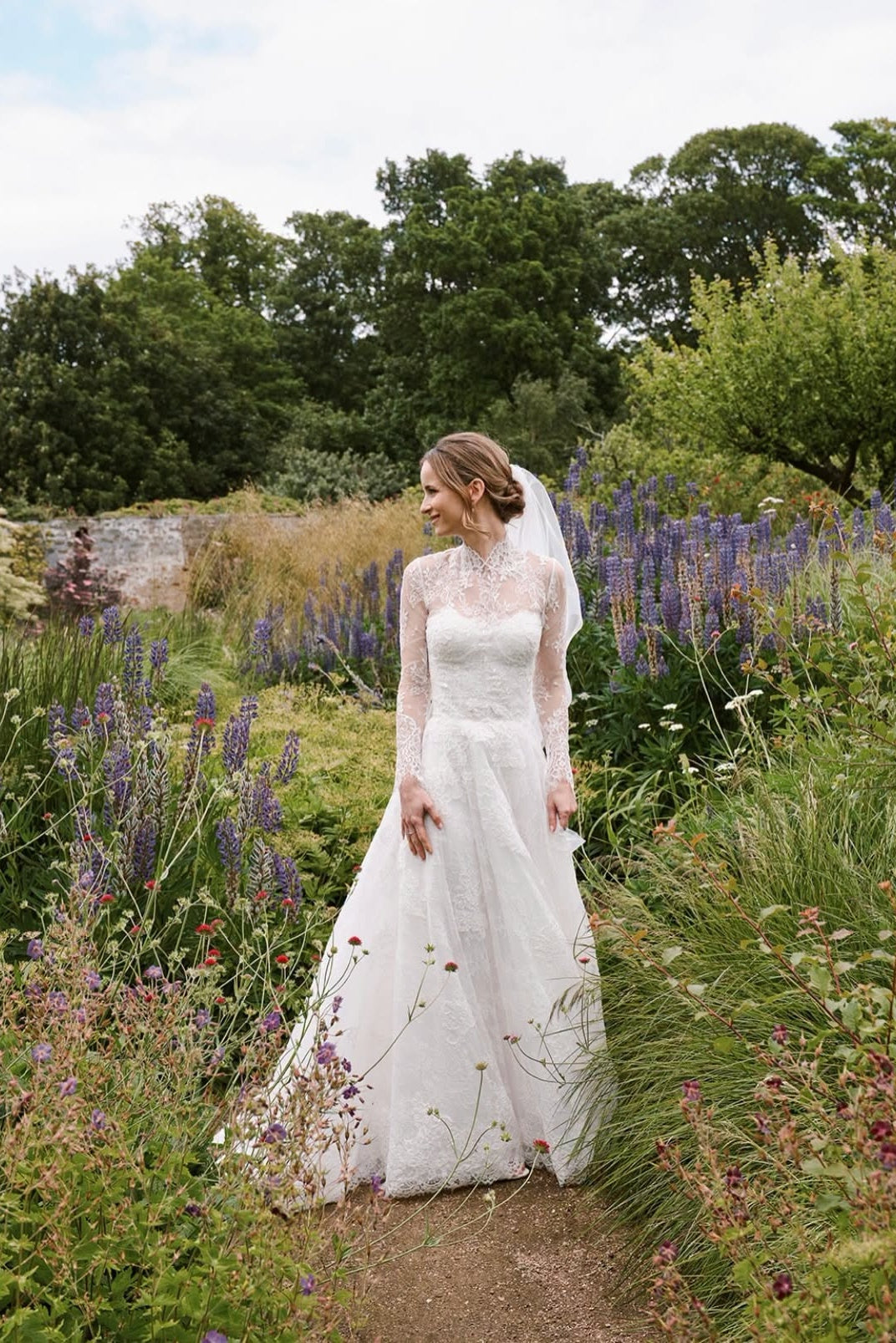 Tulle A-Line Wedding Dress with Detachable Lace Topper and Sweetheart Neckline