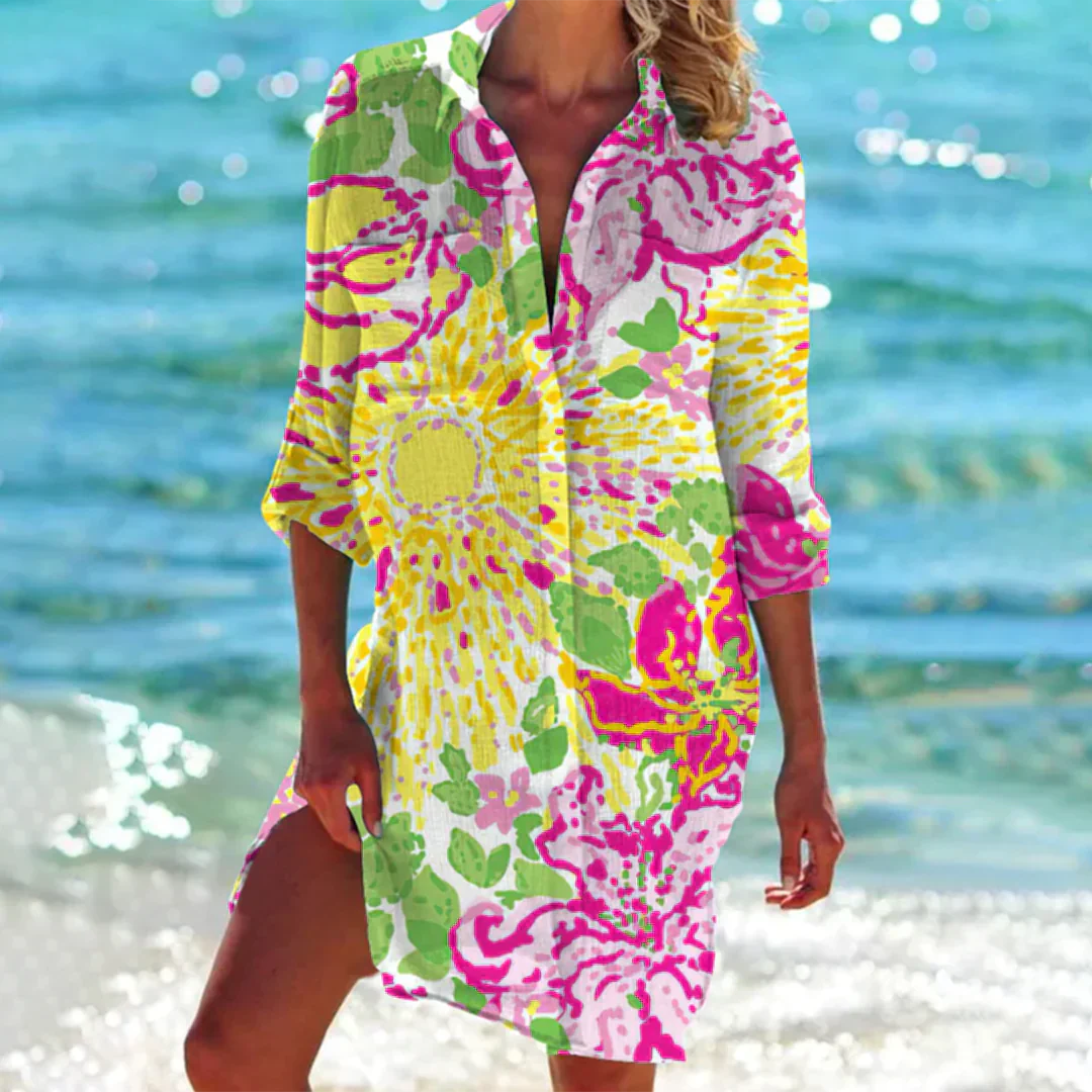 Isabel Premium Summery Shirt Dress Designer Edit
