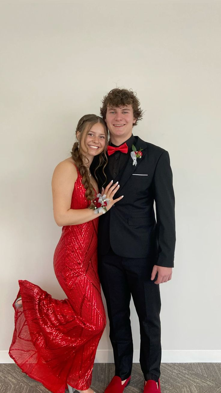 Sparkly Red V Neck Mermaid Prom Dress Red Evening Dress Y7446 - VelvetHem