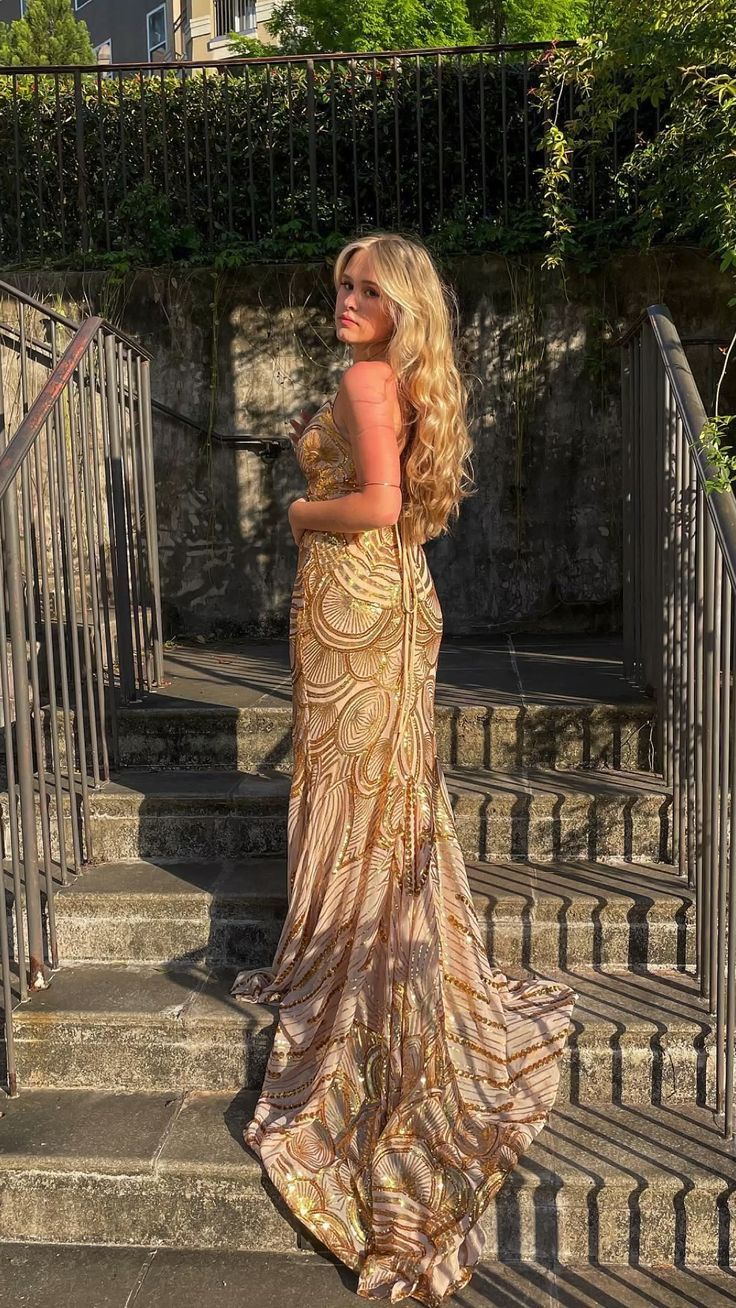 Vintage Mermaid Long Prom Dress Party Evening Dress - View 5 | VelvetHem