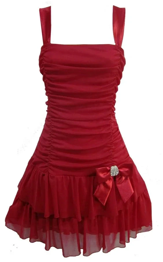 Cute A-line Short Homecoming Dress Sleeveless Vest Dress (ZD12381)