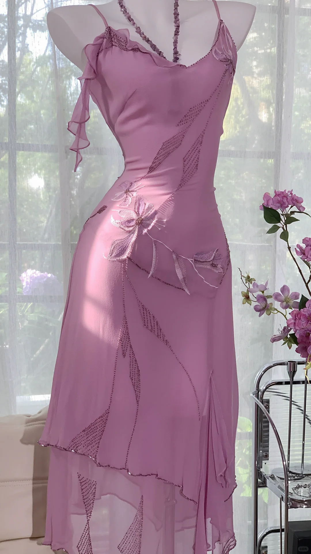 Classy Chiffon V Neck Short 18th Birthday Party Dress Purple Short Homecoming Dress