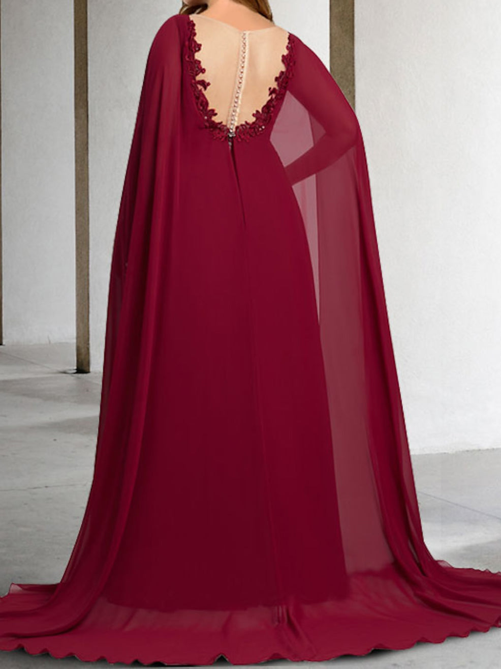 V Neck A Line Mother of the Bride Dress Featuring Applique