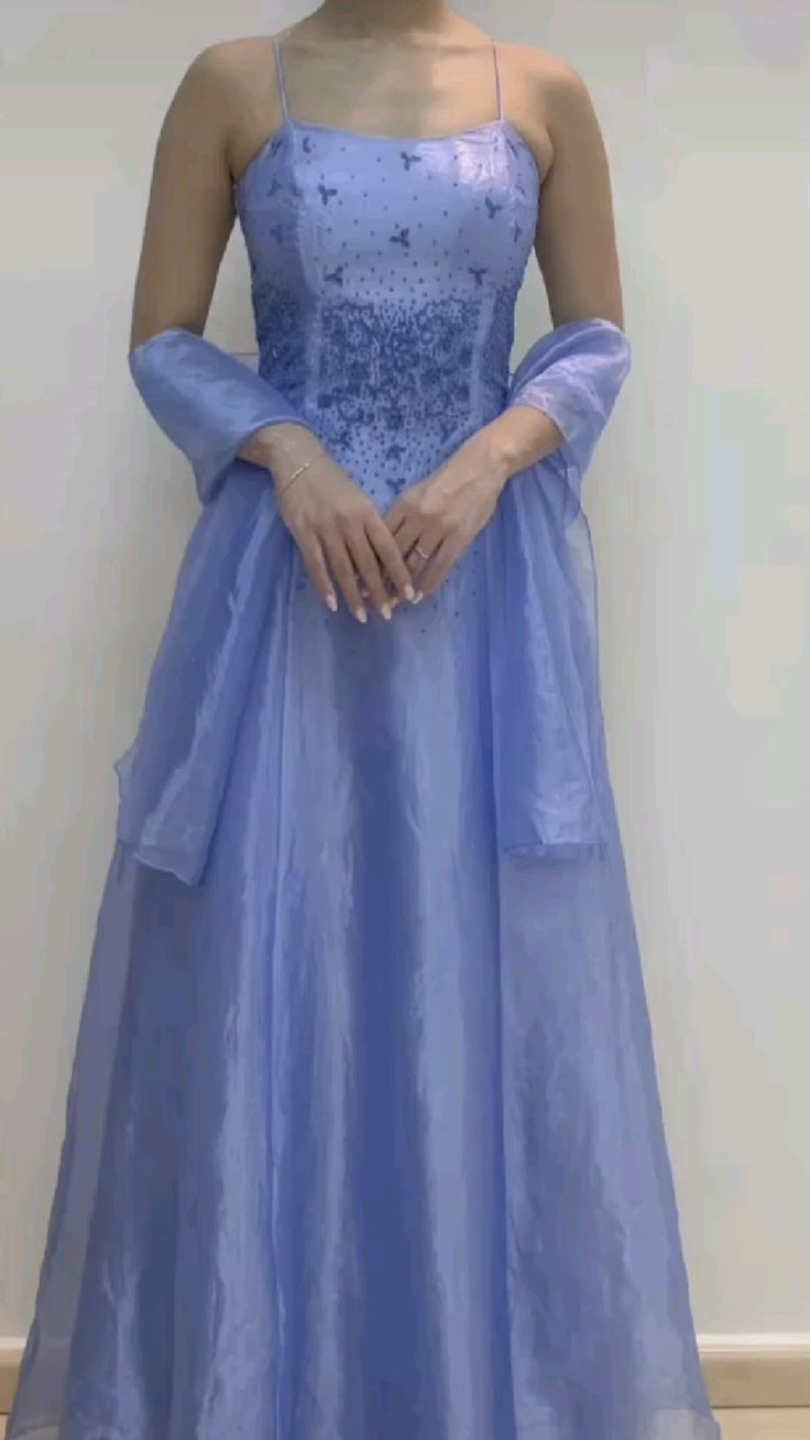 Charming Straps Lilac Organza Party Evening Dress A Line Prom Dress - VelvetHem