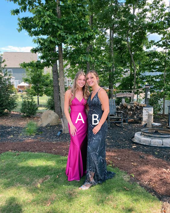 Elegant Hot Pink Mermaid Prom Dress Charming Evening Gown Y6341 - VelvetHem