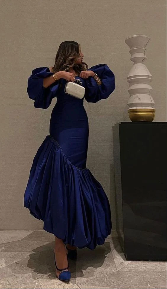 blue prom dresses, evening dresses,party dresses, sexy formal dress Y4023 - VelvetHem