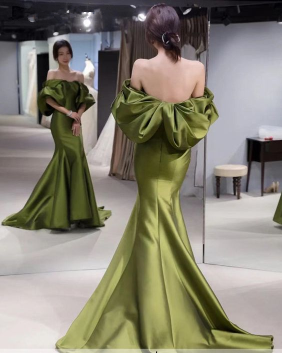 Emerald Evening Dress Women's Party Dress Off Shoulder Sexy Bodycon Dress Evening Club Birthday Dress Y4047 - VelvetHem