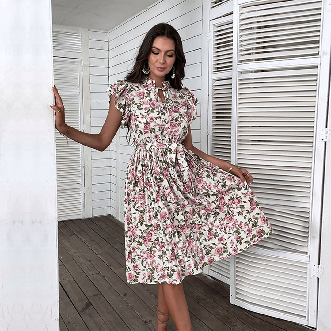 Natacha Stylish Floral Dress for Women Bold Statement Look