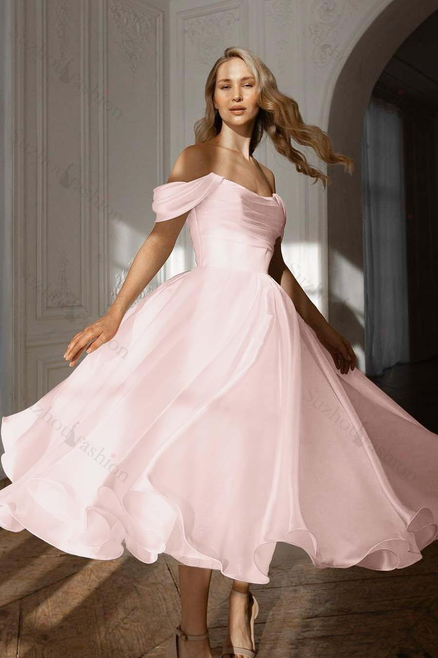 White Prom Dress Off the Shoulder Sleeveless Long Evening Formal Dress With Pleated