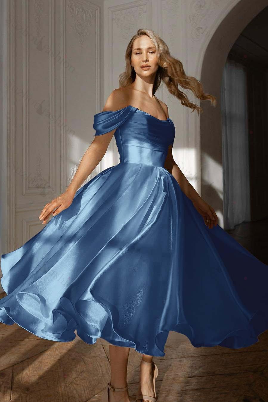 White Prom Dress Off the Shoulder Sleeveless Long Evening Formal Dress With Pleated