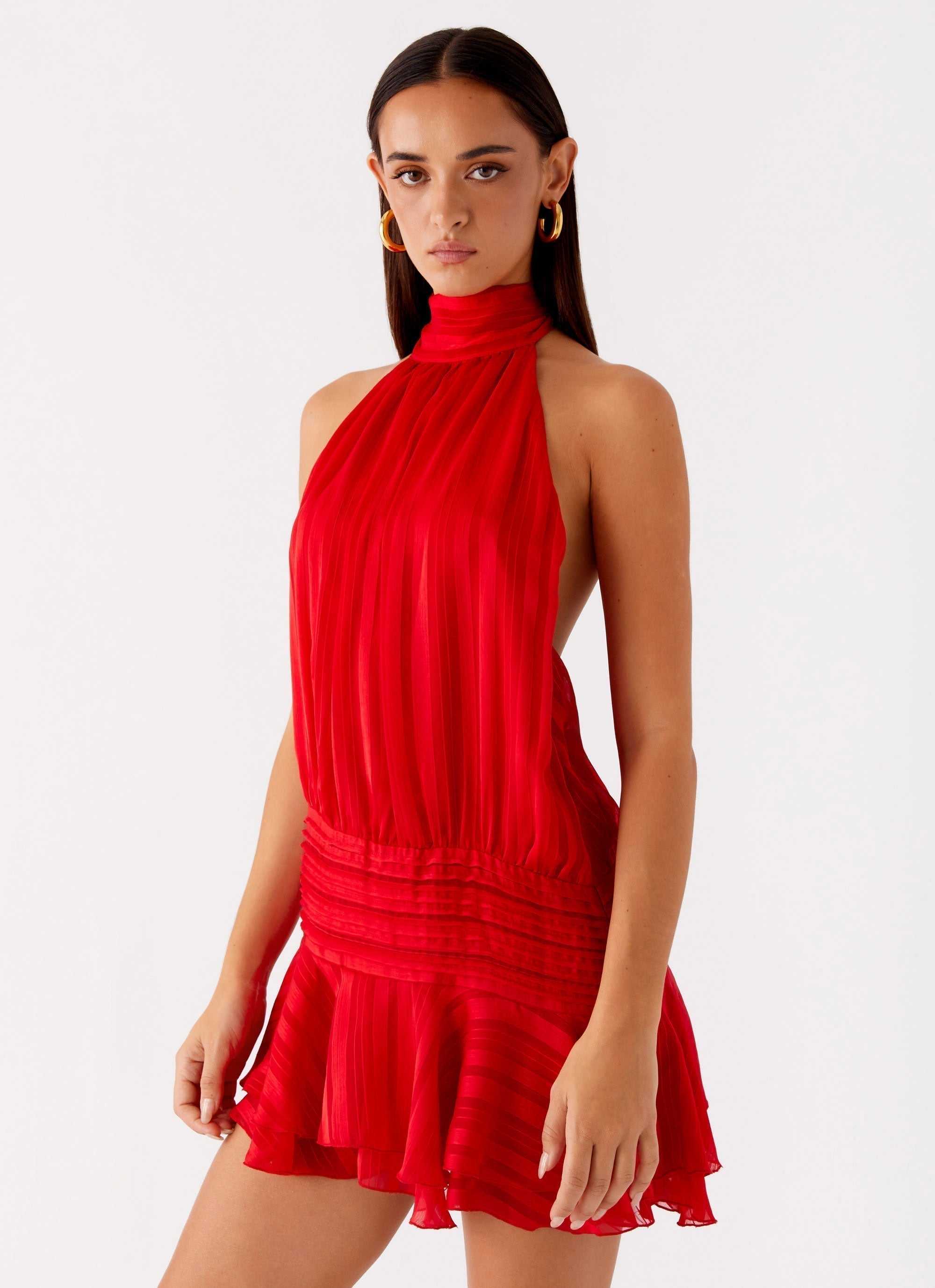 DAISY CHIFFON MINI DRESS