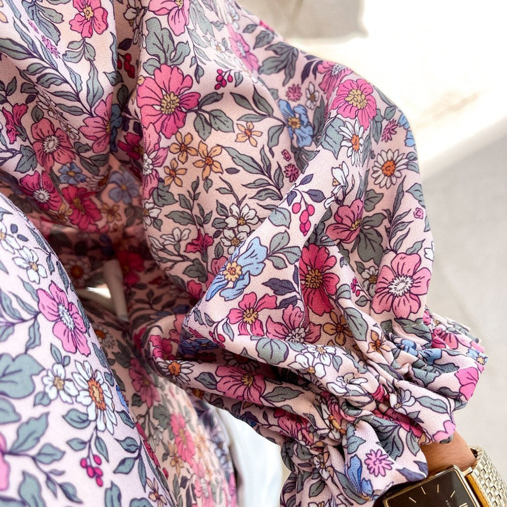 Women Top Summer Off Shoulder Floral Blouses Holiday Slash Neck Tops