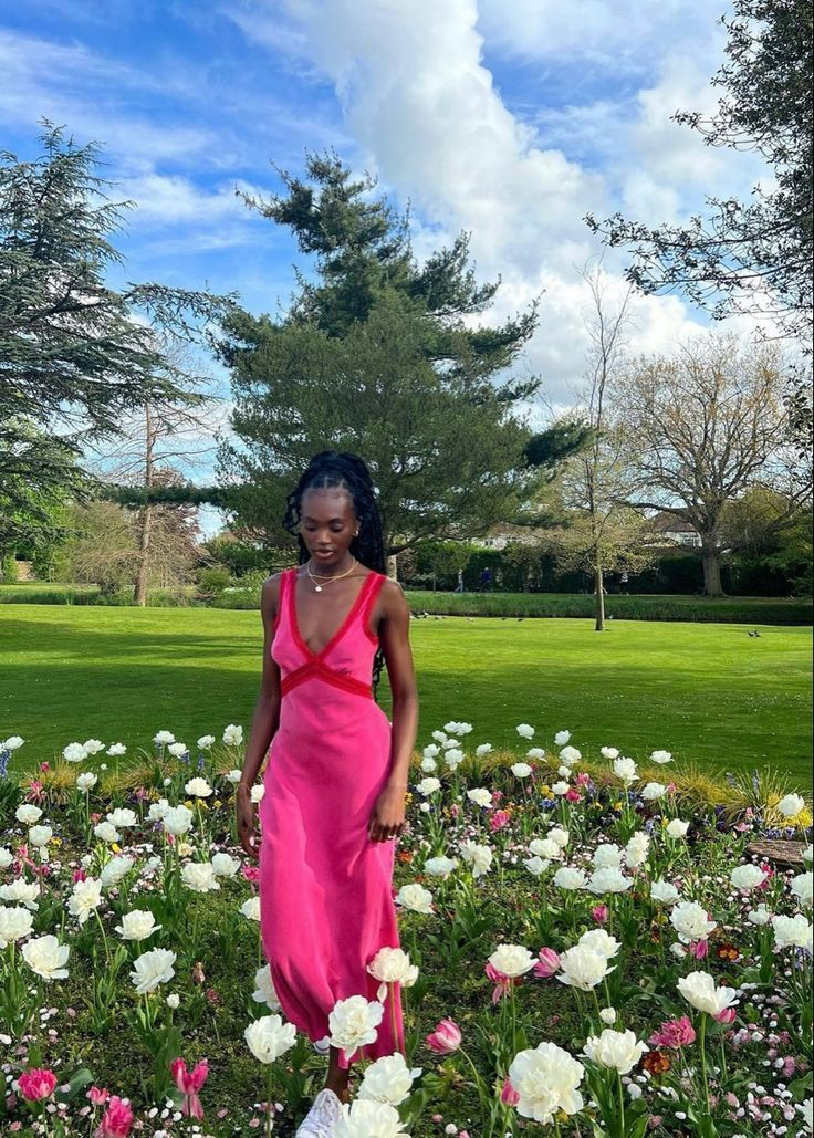 Hot Pink Deep V Neck Long Evening Dress Sheath Party Dress - VelvetHem