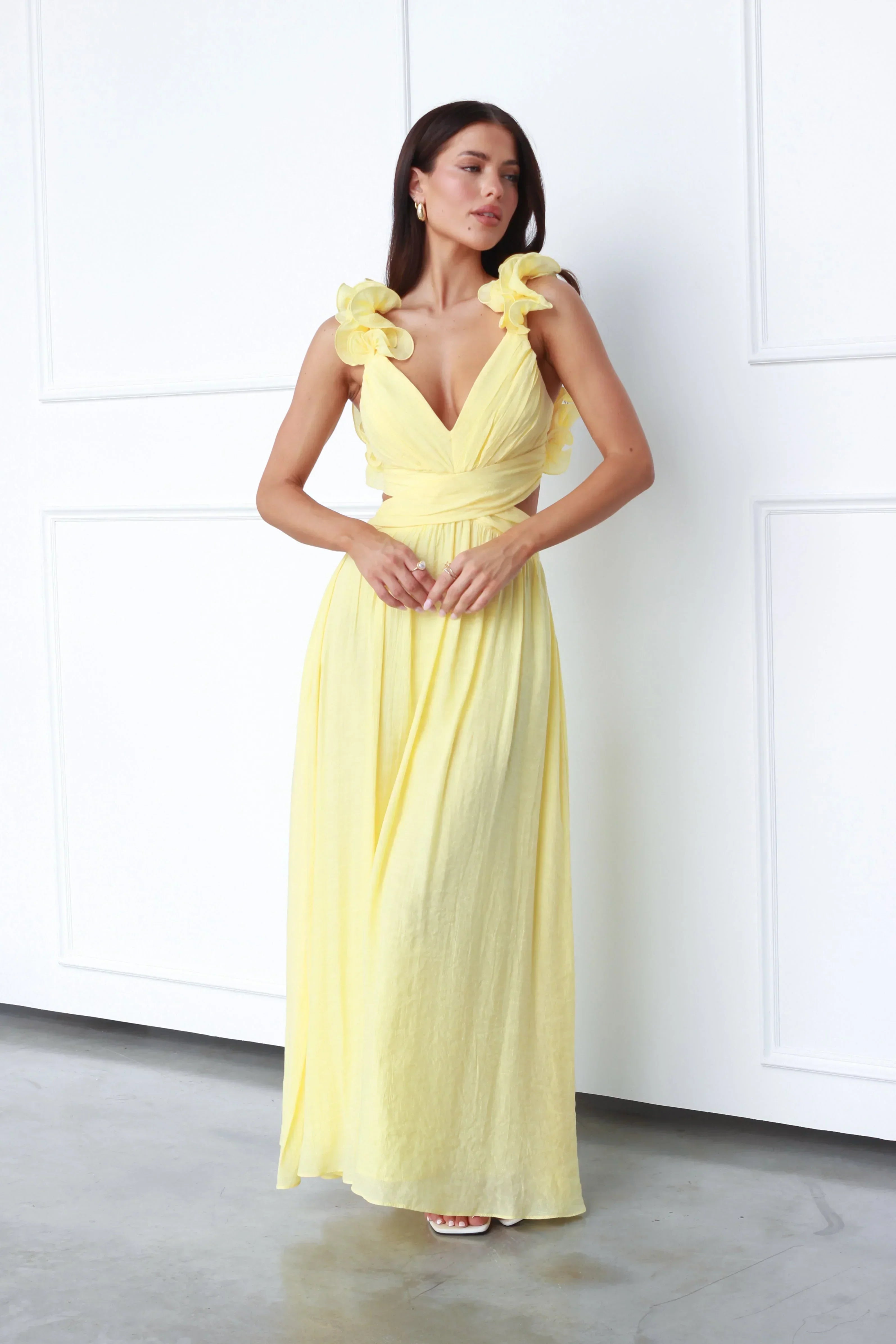 Lanae | Elegant Dress With Deep V Neck