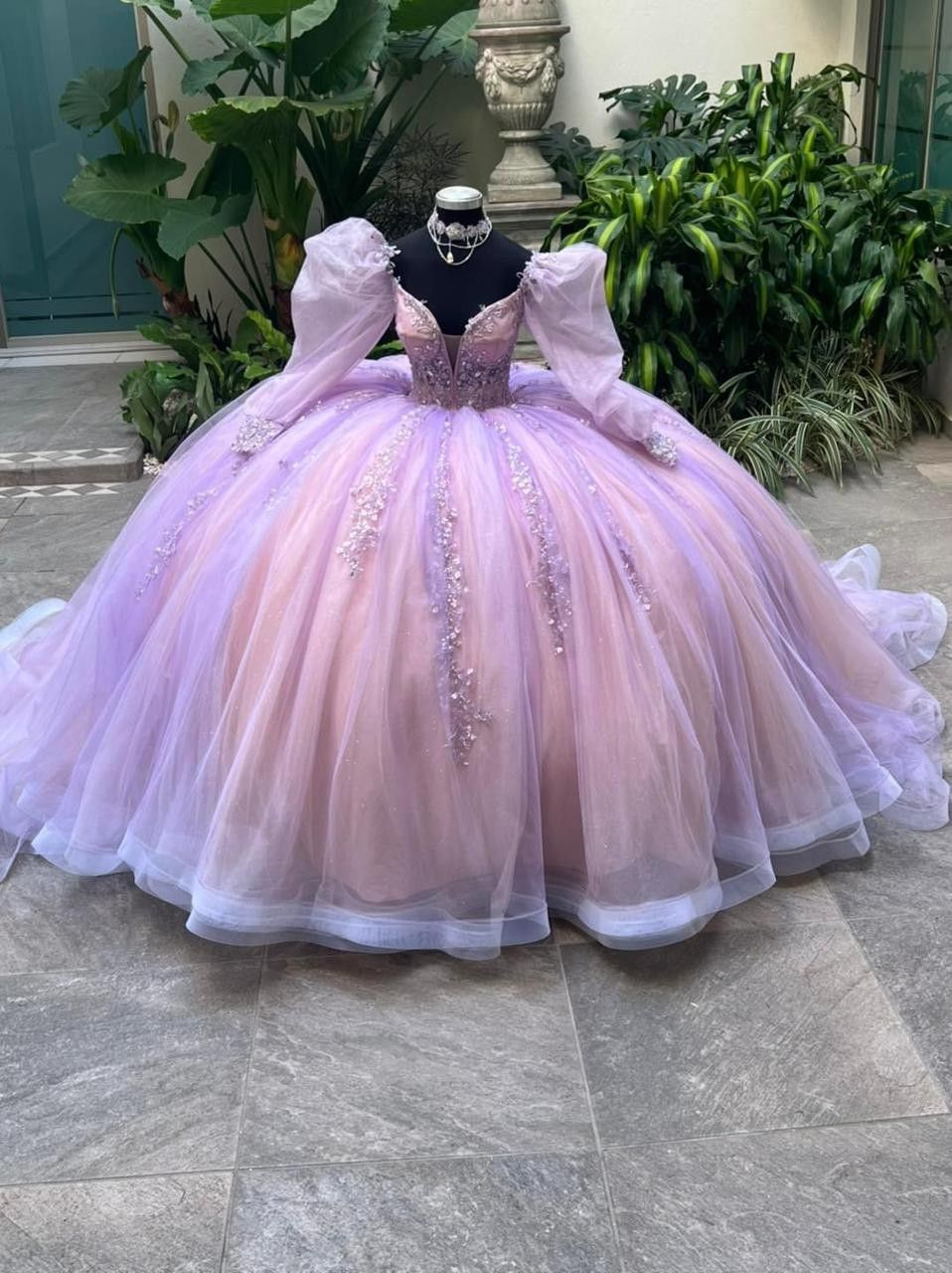 Vintage Tulle Ball Gown,Sweet 16 Dress,Princess Dress Y2353 - VelvetHem