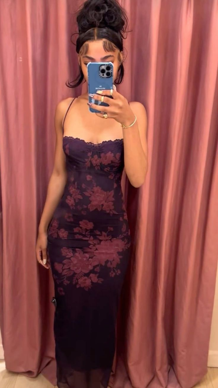 Purple Spaghetti Straps Lace Chiffon Print Floral Sheath Prom Dress Evening Dress Y8245 - VelvetHem