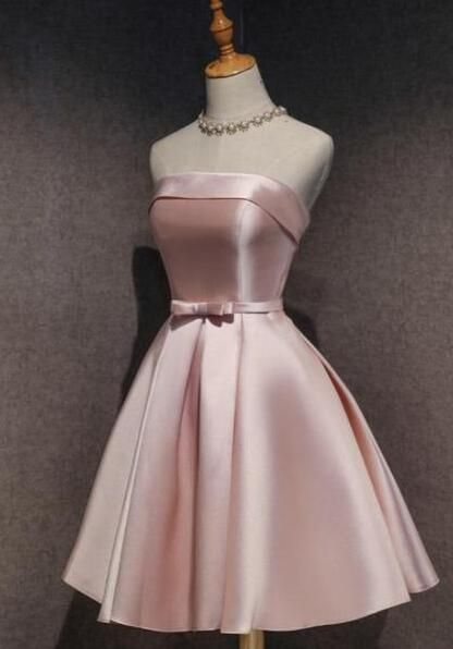Pink Off Shoulder Short Homecoming Dresses (ZD11423)