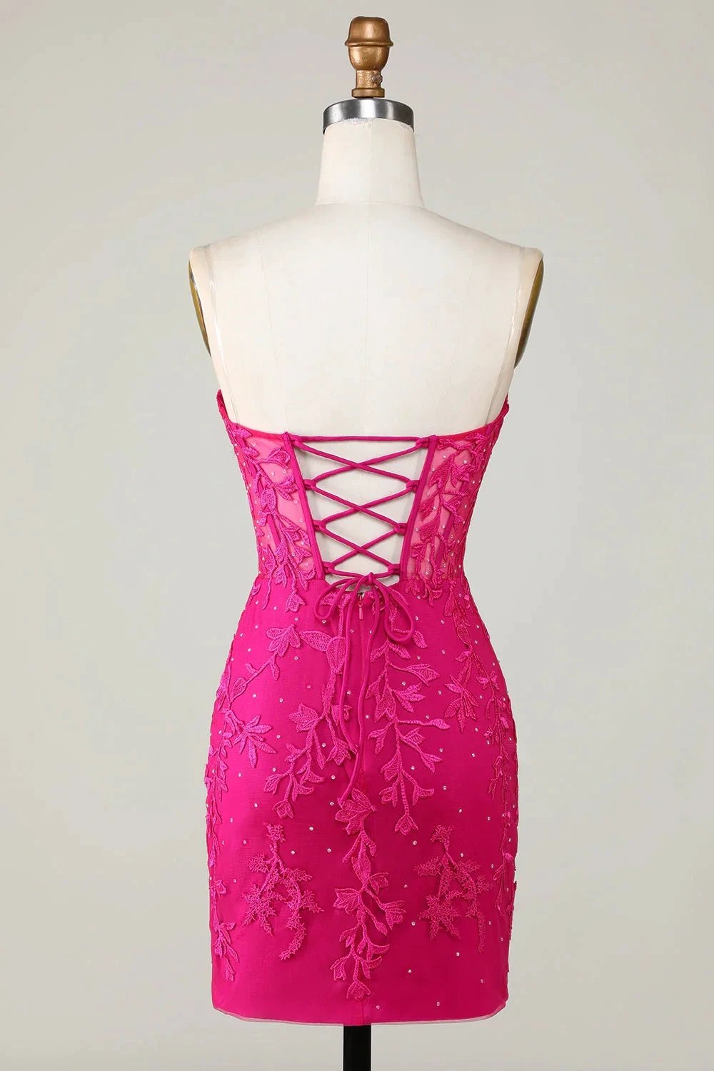 Bodycon Light Green Sweetheart Corset Short Homecoming Dress with Appliques (ZD11540)