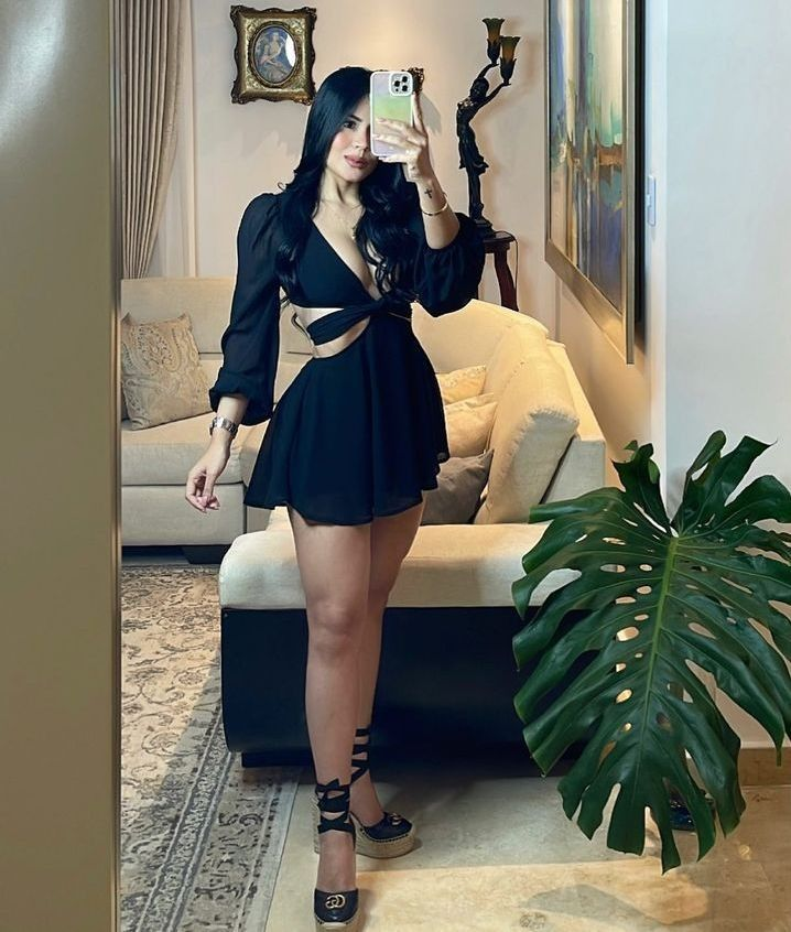 Black A-line Waist Cut-out Homecoming Dress,Black Cocktail Dress Y4302 - VelvetHem