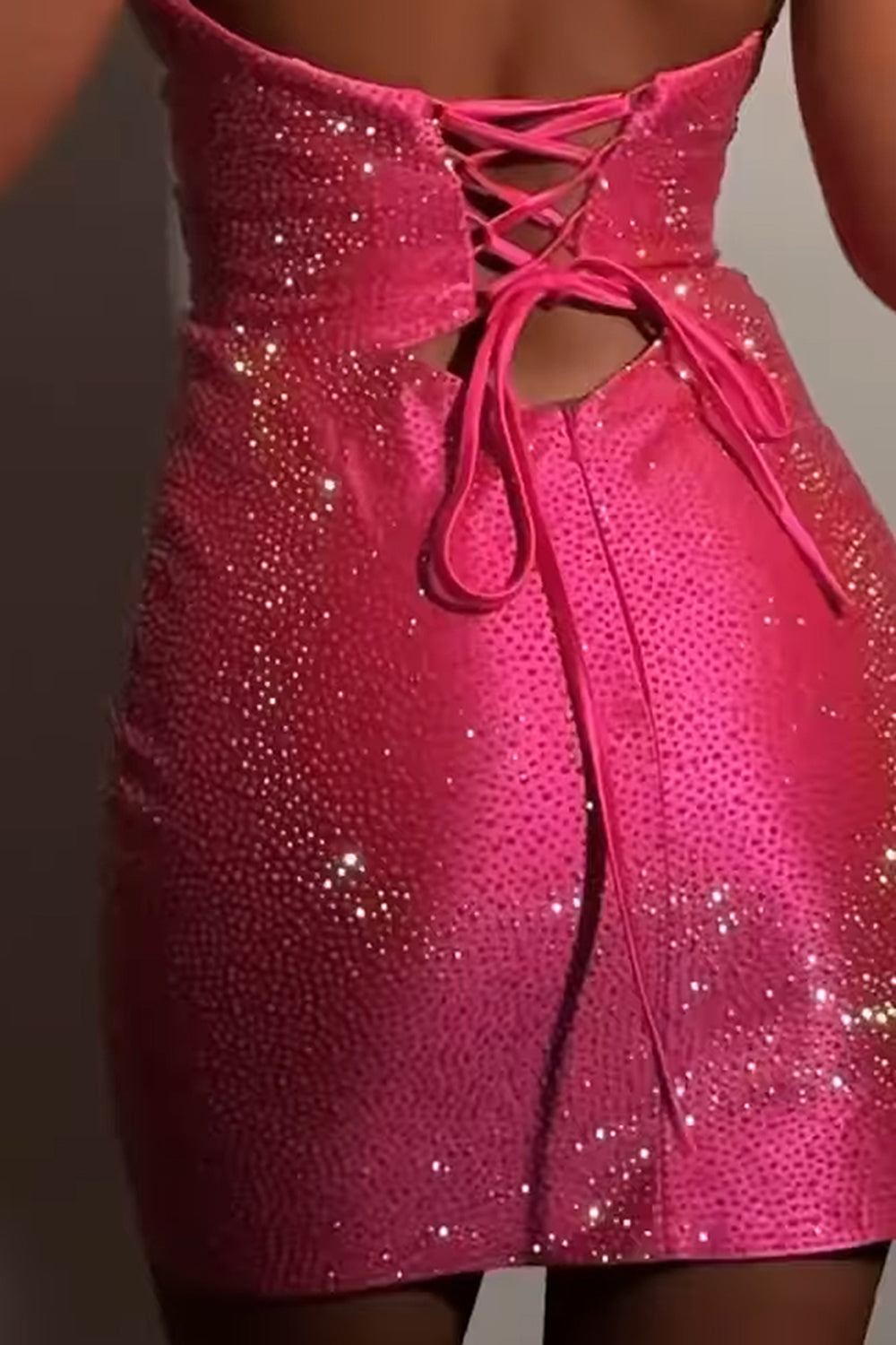 Yellow Cut Out Tight Homecoming Dresses Beaded Short Cocktail Dresses