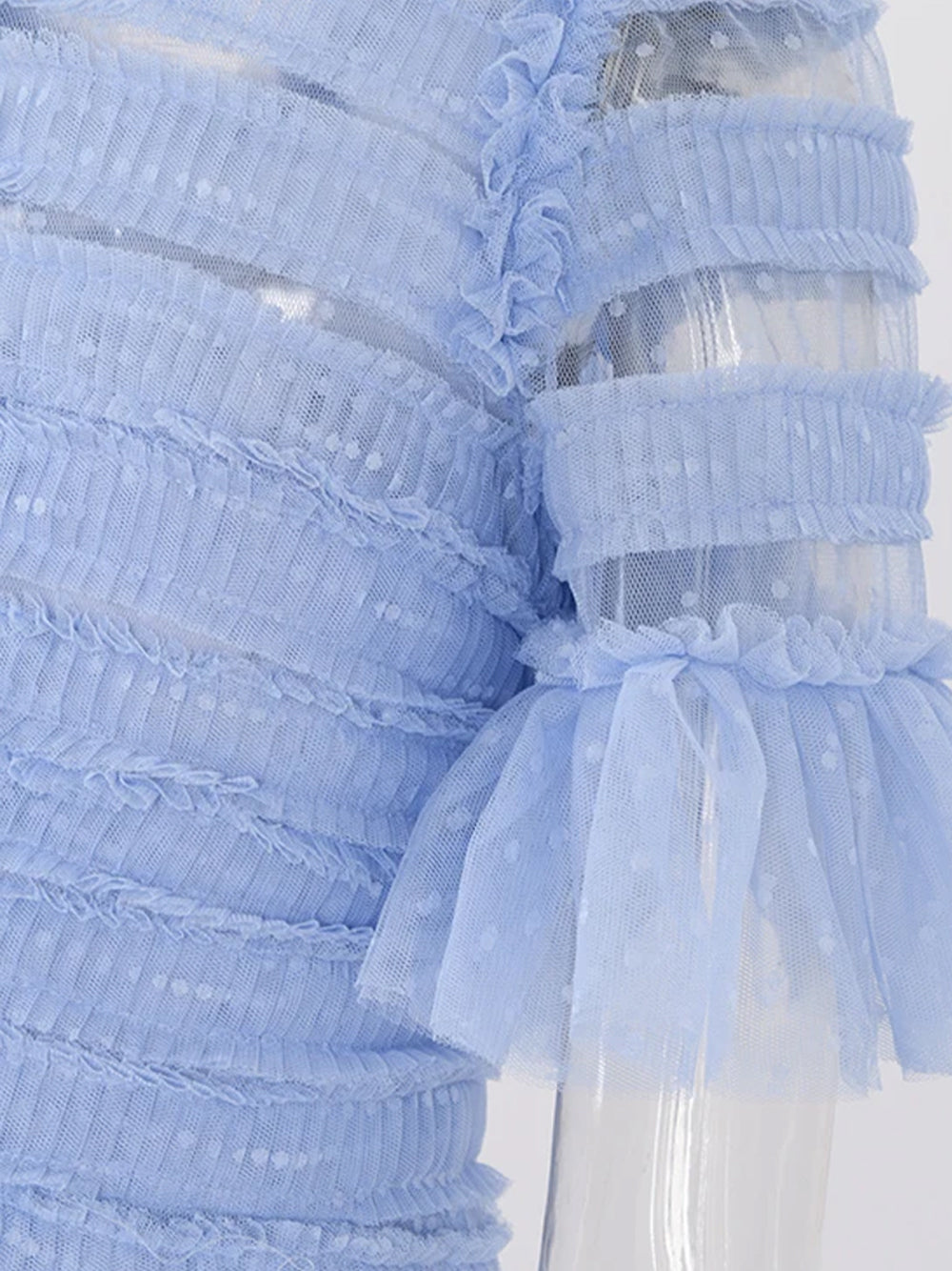 LANTE Ruffle Dress in Arctic Blue