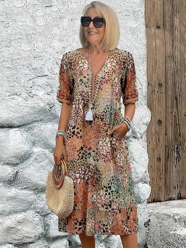 Felicia Elegant Womens Maxi Dress with Relaxed Fit and Streetwear Style