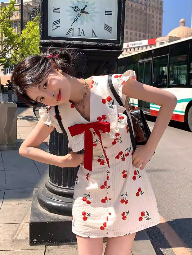 French-style 2026 New Pretty Women's Summer Short Dress - VelvetHem