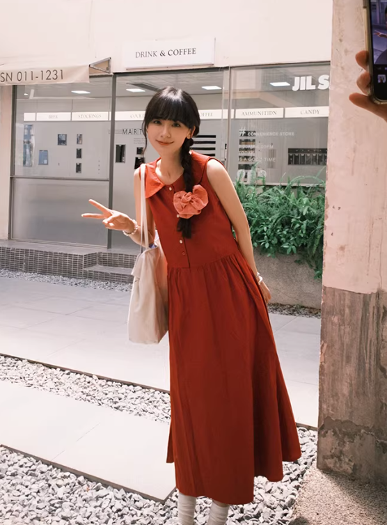 New Pretty French-style Elegant Summer Women's Long Dress - VelvetHem