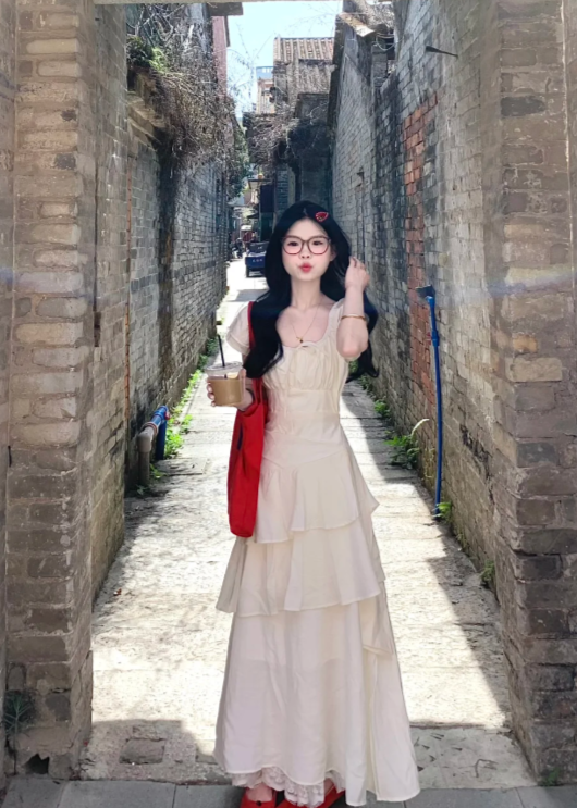 New Pretty French-style Elegant Summer Women's Long Dress - VelvetHem