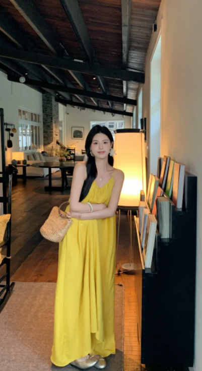 New Pretty French-style Elegant Summer Women's Long Dress - VelvetHem