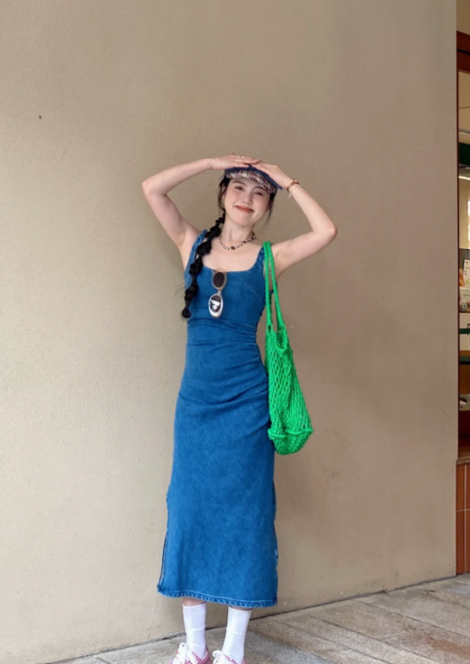 New Pretty French-style Elegant Summer Women's Long Dress - VelvetHem
